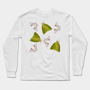 White and green Long Sleeve T-Shirt